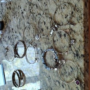 Alex and Ani one size adjustable 3 original pouches